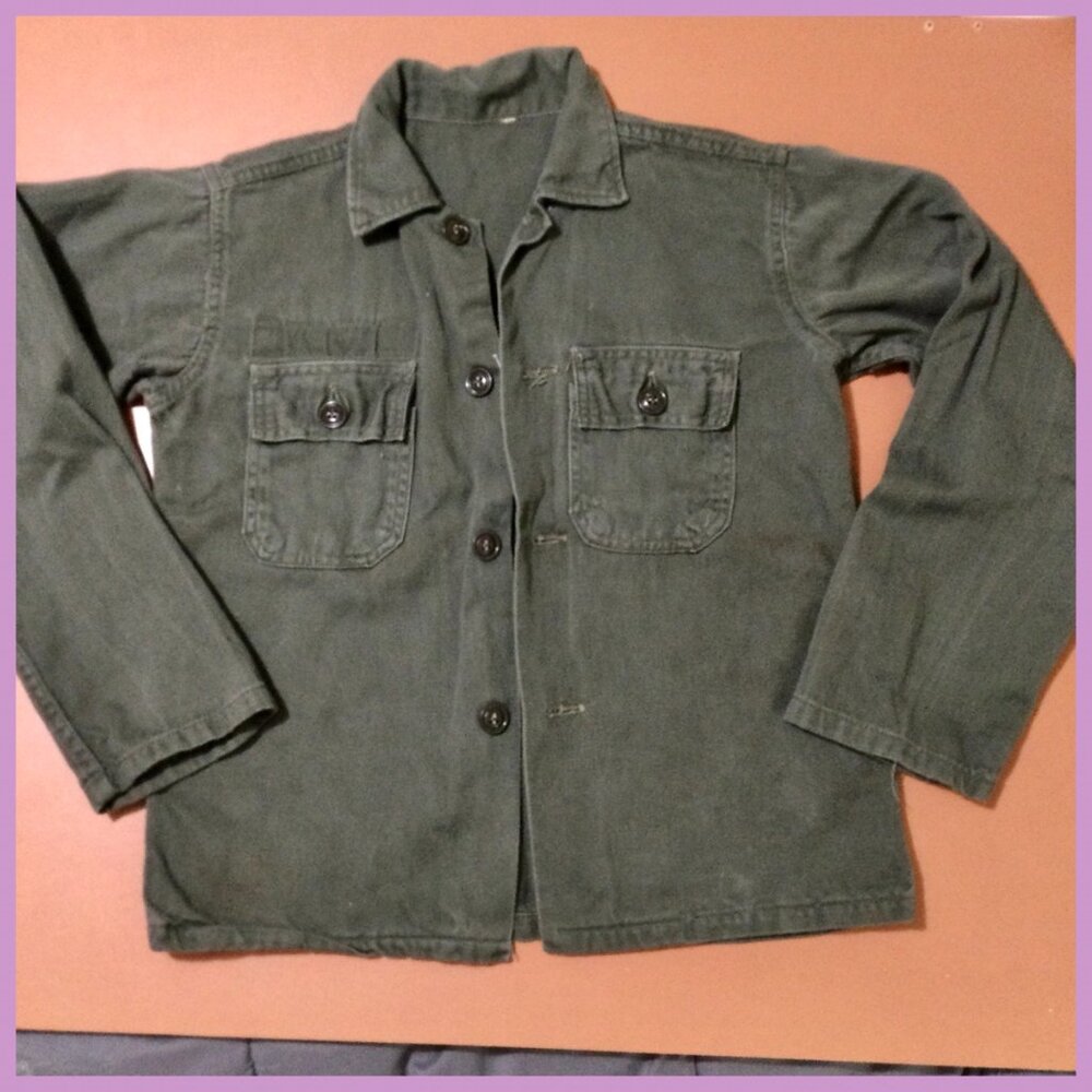 Vtg Military School Shirt, sz 12?